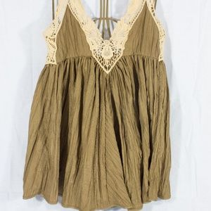 Free Preople Boho Mini Babydoll Dress